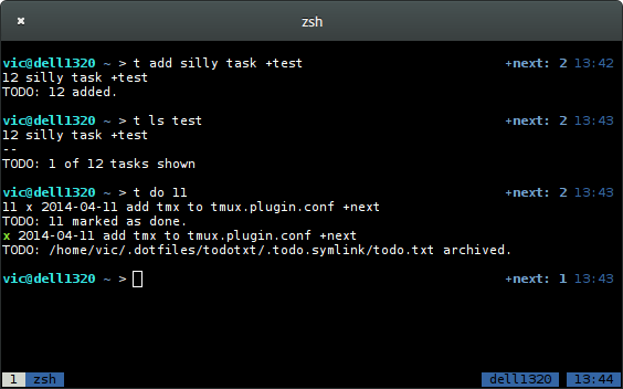 Simpletask terminal